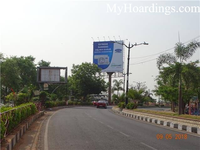 Unipole at Necklace Road Eat Street Hotel in Hyderabad, Best Outdoor Advertising Company Hyderabad